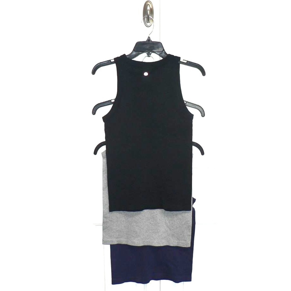 90 Degree by Reflex Women's 3-Pack Crew Neck Seamless Rib Tank Tops Blue/Black M - Picture 2 of 10